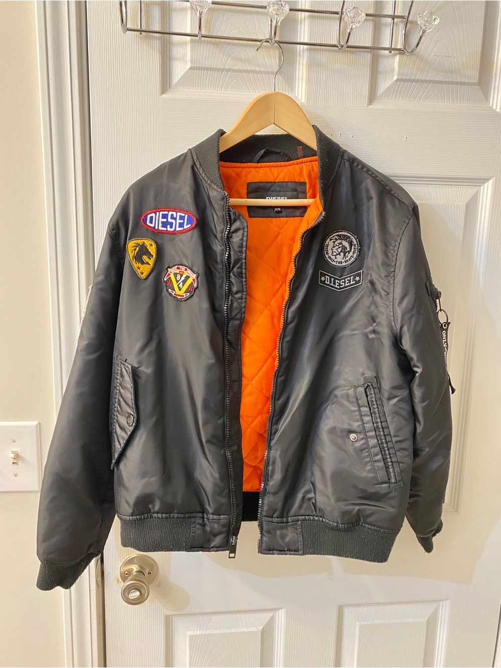 Diesel Men’s Bomber Jacket Size 14/16 good condition quilted lining, clean